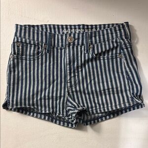 American Eagle Outfitters Blue Striped Women's Shorts